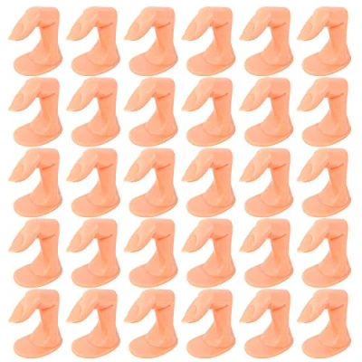 Afbeelding van Jubaopen 30 stuks training vingers valse praktische manicure vinger voor gel acryl nail art display DIY decoratie (huidkleur)
