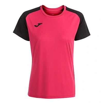 Afbeelding van Joma Academy IV Shirt Korte Mouw Dames Raspberry / Zwart Maat: XL