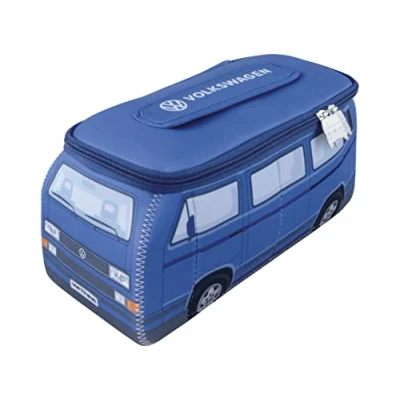 Afbeelding van BRISA VW Collection Reistas, make uptas, toilettas, neopreen Universal Volkswagen Combi T3 (Classic Bus/Blauw)