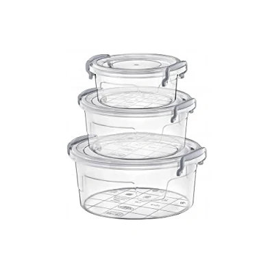 Afbeelding van Hobby Life Voordeelset van 3 Vershouddozen/Voedseldozen 0.6/1.2/2.1 liter Rond