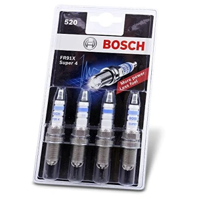 Image de 4 bougies d&#039;allumage électrodes bosch 520