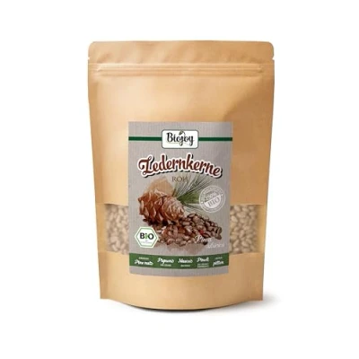 Afbeelding van Biojoy Biologische cederpijnboompitten (500 g), rauw en heel (Pinus sibirica)