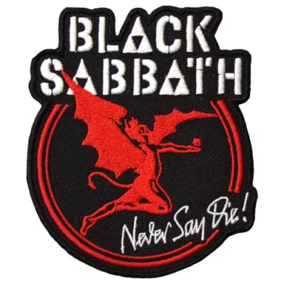 Afbeelding van Black Sabbath Archangel Never Say Die Patch Zwart
