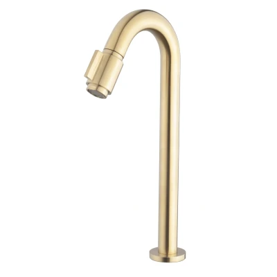 Afbeelding van Wiesbaden Victoria luxe fonteinkraan XL 1/2&#039;&#039; geborsteld messing
