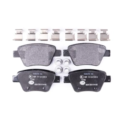 Afbeelding van HELLA 8DB 355 014 021 Remblokkenset Niet geschikt voor slijtage waarschuwingscontact Met remzadelschroef toebehoren VOLKSWAGEN: GOLF 6, Caddy 3