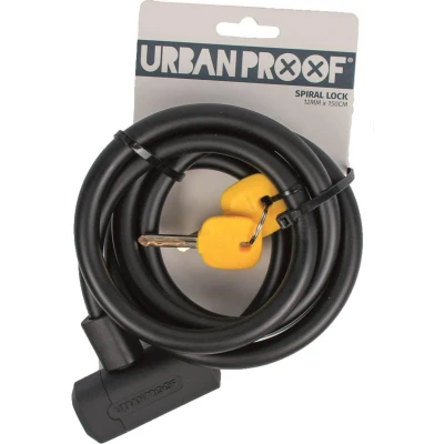 Afbeelding van UrbanProof spiraalkabelslot 12mm x 150cm zwart