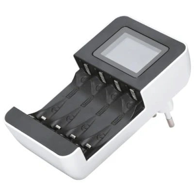 Afbeelding van Hama Batterijlader voor 1 tot 4 NiMh AA of AAA batterijen (1 Pcs., AA, AAA, Oplaadbare + lader), Acculader