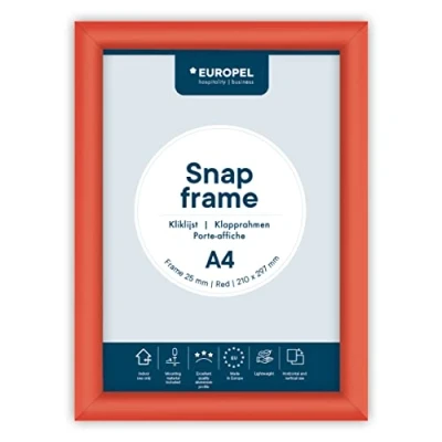 Afbeelding van Kliklijst Europel A4 25mm rood