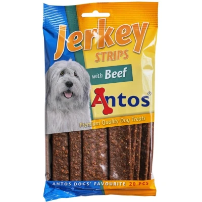 Afbeelding van Antos Jerkey Strips Rund hondensnack 20 Stuks