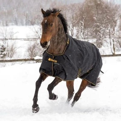 Afbeelding van Bucas Irish Turnout 100grs maat 140/191 black