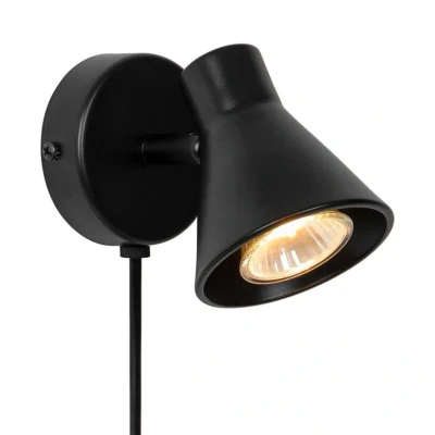 Afbeelding van Nordlux Eik wandlamp GU10 zwart
