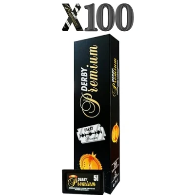 Afbeelding van The GOODFELLAS&#039; SMILE 100 Double Edge Razor Blades Derby Premium