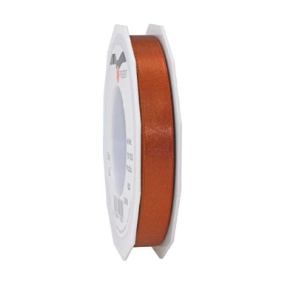 Afbeelding van C.E. Pattberg Cadeaulint kaneel satijnen lint (bruin) 25,7 m voor geschenkverpakkingen, 1,5 cm breed, decoratief geschenken, elke gelegenheid