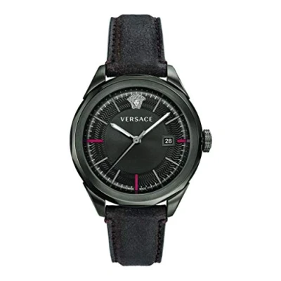 Afbeelding van Versace VERA00418 horloge mannen Roestvrij Staal donker grijs