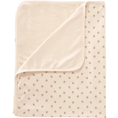 Afbeelding van Fresk Wiegdeken 80 x 100 cm Deken voor Baby&#039;s Ademend Kraamcadeau Biologisch Katoen Beige Berries