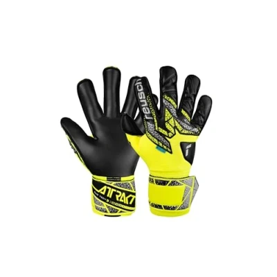 Afbeelding van Reusch Attrakt Duo Evolution Yellow Silver Keepershandschoenen Maat 9