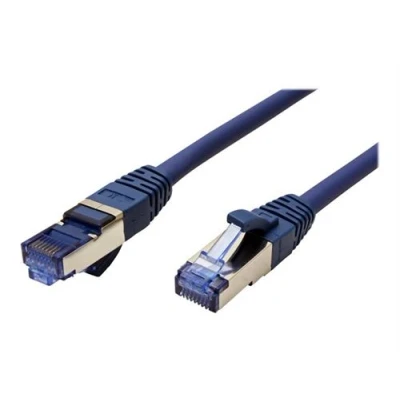 Image de VALUE Cordon de raccordement RJ 45 (M) pour 3 m SFTP, PiMF CAT 6a moulé, sans crochet, bloqué bleu