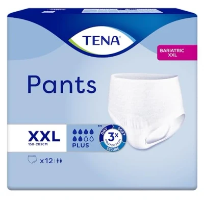 Afbeelding van Tena Pants Plus XXL (Bariatrisch) 4 pakken van 12 stuks