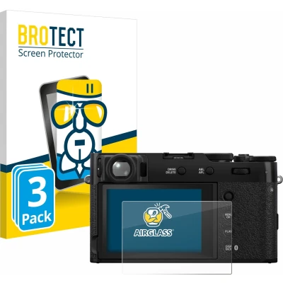 Afbeelding van BROTECT Screenprotector voor Fujifilm X100VI Folie Beschermfolie Beschermglas transparant (3 Stuks)