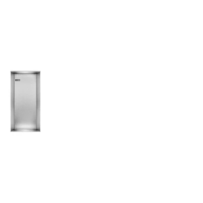 Afbeelding van LoooX Colour Box inbouwnis 15x30x10cm Geborsteld RVS
