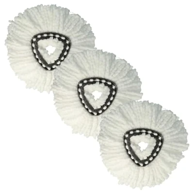 Afbeelding van vhbw Set van 5 vervangende dweilmop voor Vileda 152623 dweil microvezel reservekop rood, wit