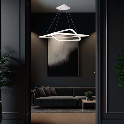 Afbeelding van V TAC VT 7909 Designer plafondlampen hanglampen IP20 Witte behuizing 48 watt 5150 lumen 3000K Modelnr: