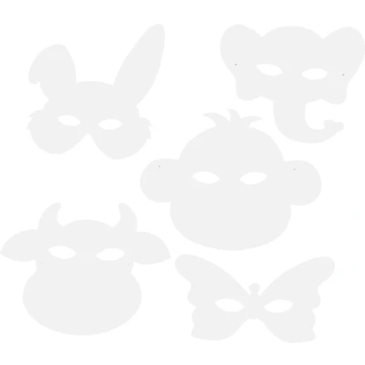 Afbeelding van Knutsel Maskers Dieren, 16st.