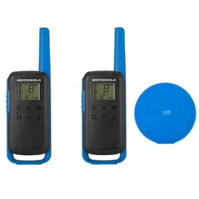 Afbeelding van Motorola TALKABOUT T62 BLUE PMR draagbare radioset met 2 stuks + Gift Sticky Pad blauw