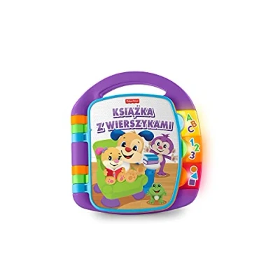 Image de Fisher Price Le Livre des Chansons Ridi et Apprendre, Livret avec Comptines Encourageant L&#039;Enfant à Tourner Les Pages Chanter, Jeux Enfants 1 An, 6+Mois, Edition Polonais, FRC70