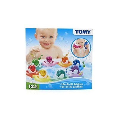 Afbeelding van Tomy Toomies Do Re My Dolphins Baby Bath Toy, educatief en muzikaal voor peuters, 1, 2 3 jaar