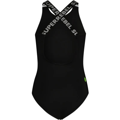 Afbeelding van SuperRebel Venice badpak Black Maat 152