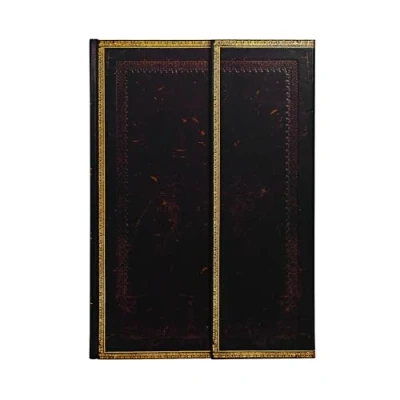 Afbeelding van Notitieboek Paperblanks gebonden Black Moroccan Grande