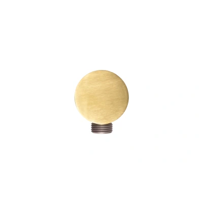 Afbeelding van OUTLET Rubio Inox muuraansluitbocht rond volledig RVS kleur PVD Geborsteld Goud 1208920725 Laatste Product