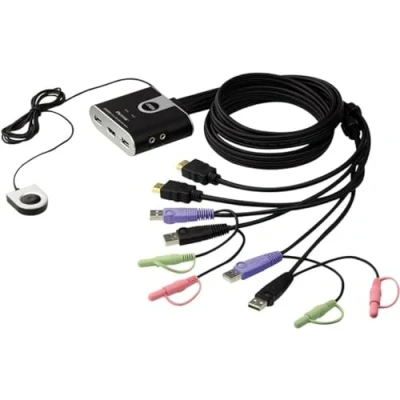 Image de ATEN CS692 commutateur écran clavier souris/audio 2 ports Ordinateur de bureau