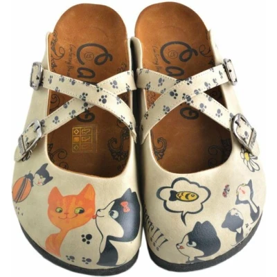 Afbeelding van GOBY Purrr Slippers Sandalen Hoge kwaliteit Handmade Maat 35