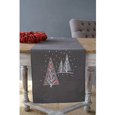 Afbeelding van Vervaco tafelloper Kerstbomen 0158415