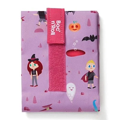 Afbeelding van Roll&#039;Eat Boc&#039;n&#039;Roll Kids Snackhouder voor kinderen, herbruikbare en milieuvriendelijke tas, BPA vrij, fantasie