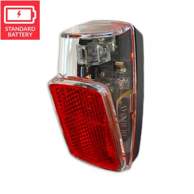 Afbeelding van City achterlicht led batterijen rood/zwart