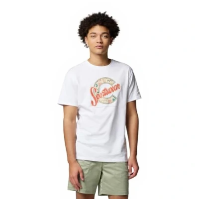 Afbeelding van Columbia Rapid RIDGE Graphic TEE Tshirt print, Heren, Maat: Large, White