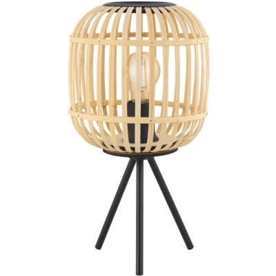 Afbeelding van Eglo Verlichting Tafellamp Bordesley zwart/hout