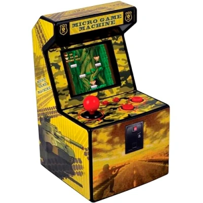Afbeelding van ITAL Draagbare mini arcadeconsole met 250 spelletjes, voor kinderen en volwassenen retro design (geel)