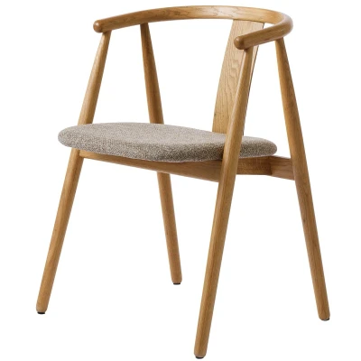 Afbeelding van Hygge Interiors Relate Eetkamerstoel Eiken / Latte