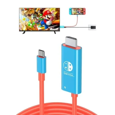 Afbeelding van câble USB C vers HDMI pour Nintendo Switch/Switch OLED, 3 en 1 avec PD 100W et 4K, support TV/Steam Deck/ordinateur portable/PC