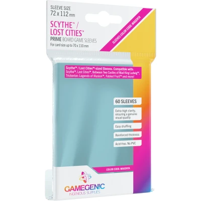 Afbeelding van Gamegen!C Prime Scythe/Lost Cities Sleeves 72 x 112 mm (60), Helder (GGS10043ML)