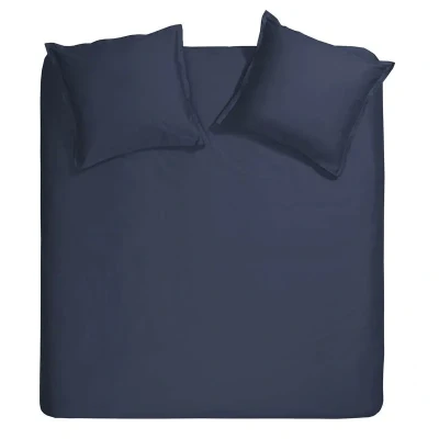 Afbeelding van Cinderella Sundays Dekbedovertrek Extra Breed Satijn 260x200/220 cm Blauw + 2 kussenslopen 60x70