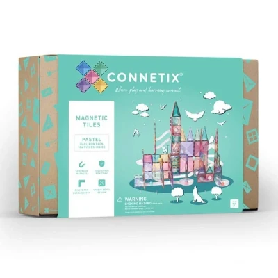 Afbeelding van Connetix magnetische tegels knikkerbaan pastel 106st