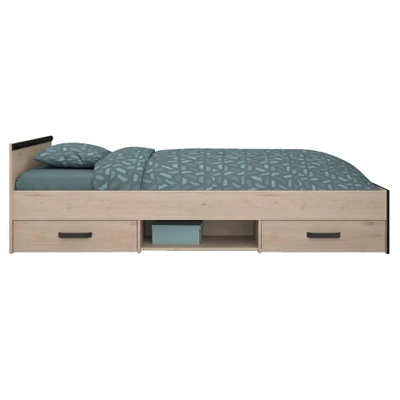 Afbeelding van Parisot Kinderbed 1 persoons Nashville Jackson Oak