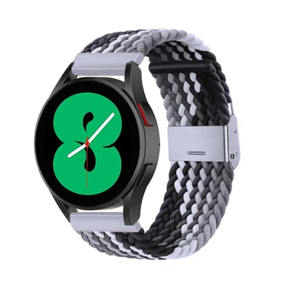 Afbeelding van Huawei GT 4 41mm Braided nylon bandje Grijs / zwart