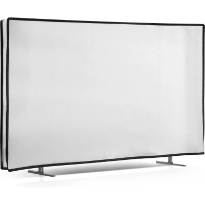 Afbeelding van kwmobile TV hoes geschikt voor 24&quot; Beschermhoes televisie Tegen vuil en stof In wit