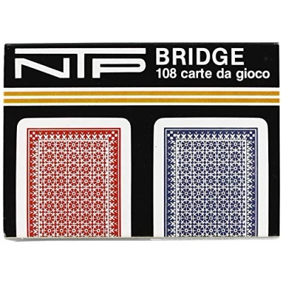 Afbeelding van Dal Negro Speelkaarten Bridge Karton Rood/blauw 2 delig
